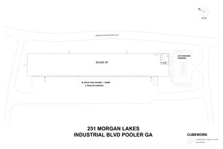 Plus de détails pour 251 Morgan Lakes Industrial Blvd, Pooler, GA - Bureau, Industriel/Logistique à louer