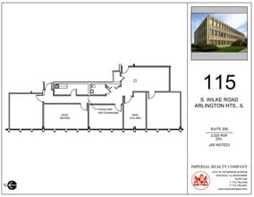115 S Wilke Rd, Arlington Heights, IL à louer Plan d’étage– Image 1 sur 7