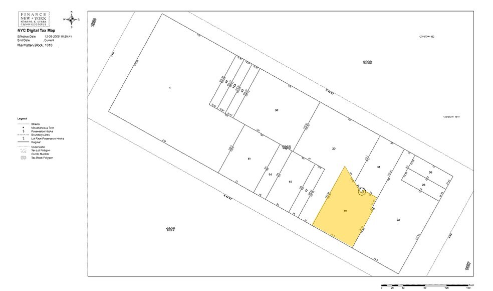 245 E 44th St, New York, NY à louer - Plan cadastral – Image 2 sur 2