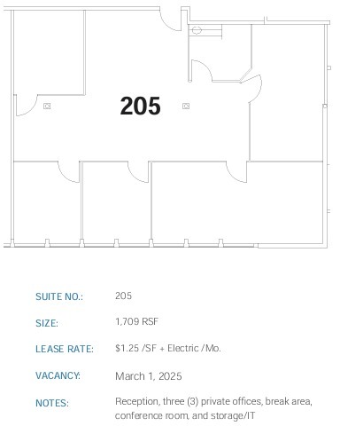 8825 Aero Dr, San Diego, CA à louer Plan d’étage– Image 1 sur 1