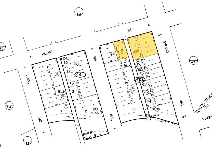 7680 Girard Ave, La Jolla, CA à louer - Plan cadastral – Image 3 sur 9