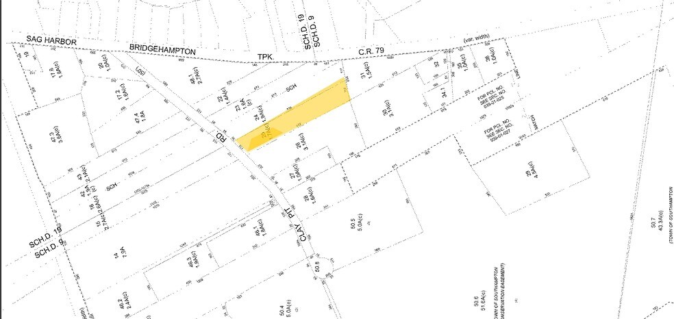 92 Clay Pit Rd, Sag Harbor, NY à vendre - Plan cadastral – Image 1 sur 1
