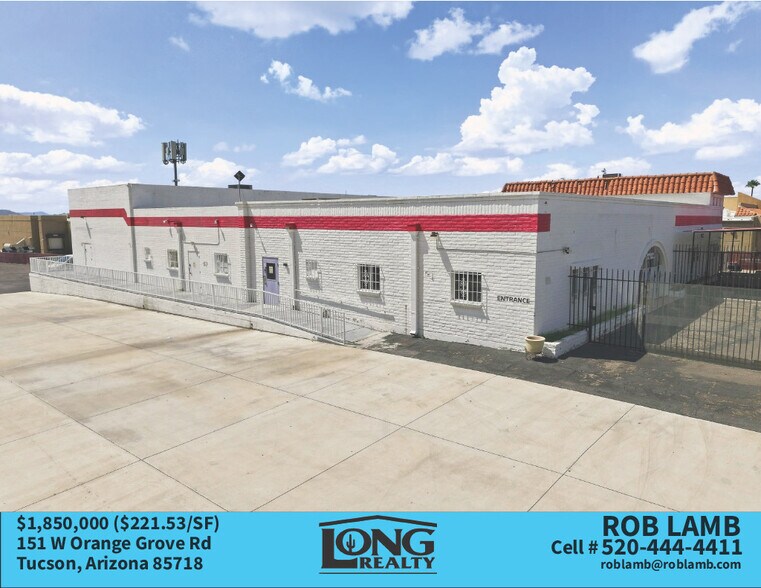 151 W Orange Grove Rd, Tucson, AZ à vendre - Photo de l’immeuble – Image 2 sur 9