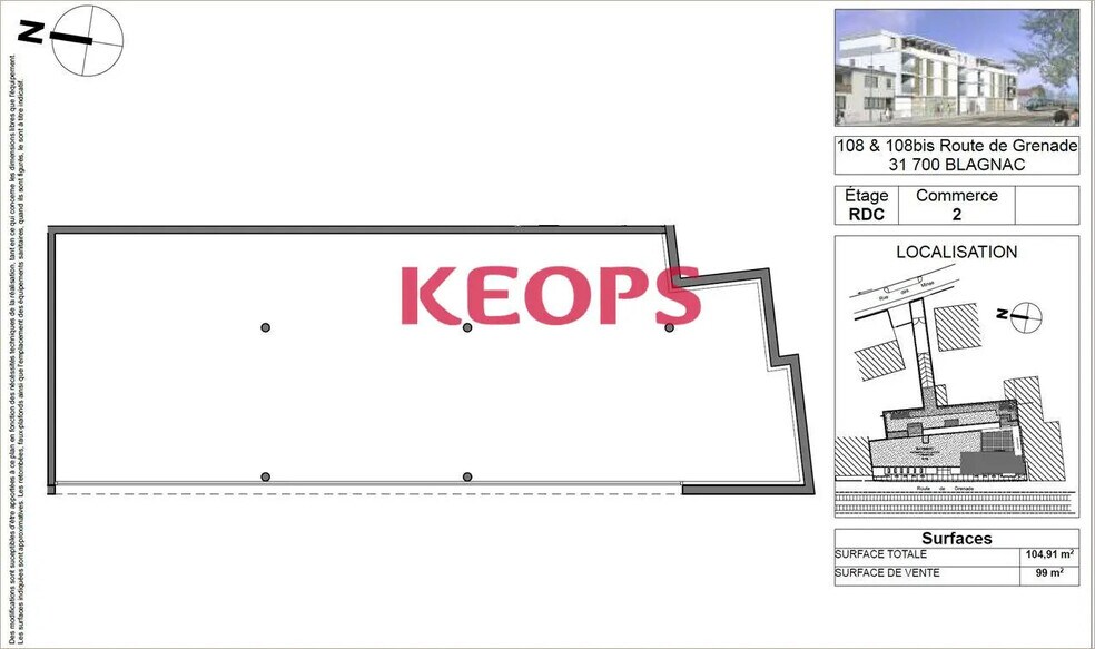Local commercial dans Blagnac à vendre - Plan d’étage – Image 2 sur 6