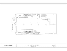151 W 19th St, New York, NY à louer Plan d’étage– Image 1 sur 5
