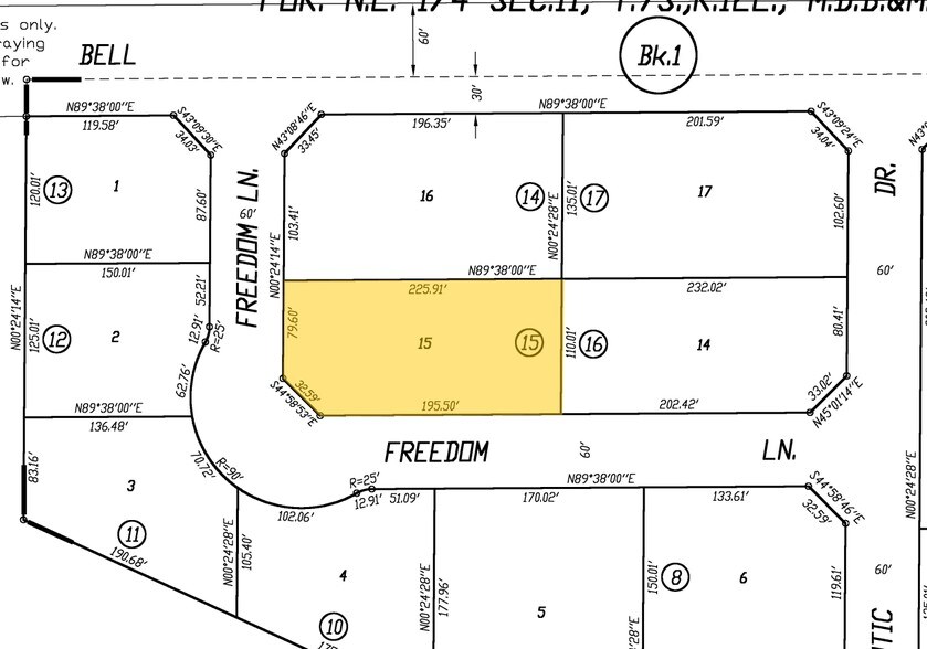 3037 Bell Dr, Atwater, CA à vendre - Plan cadastral – Image 2 sur 4