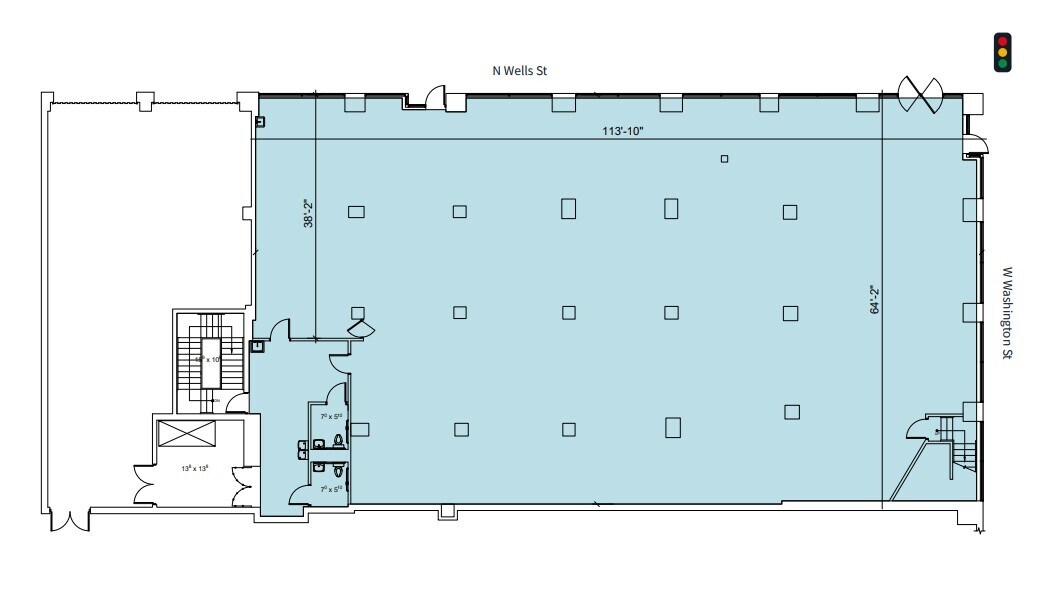 208 W Washington St, Chicago, IL à louer Plan d’étage– Image 1 sur 1