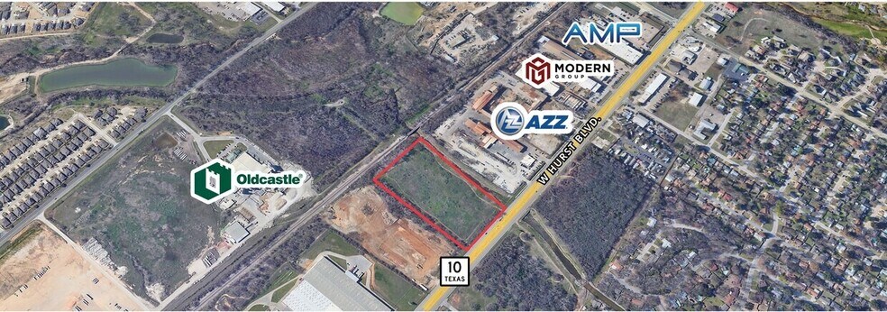 615 W Hurst Blvd, Hurst, TX à vendre - Aérien – Image 2 sur 4