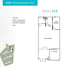 6185 Cornerstone Ct E, San Diego, CA à louer Plan d’étage– Image 1 sur 1