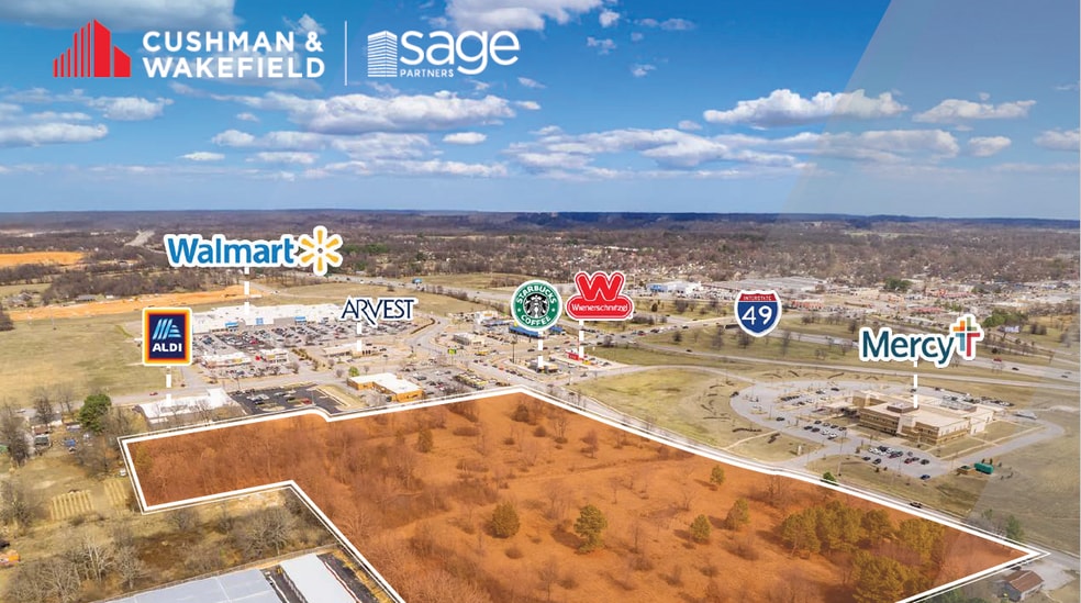 Elm Springs Rd, Springdale, AR à vendre - Aérien – Image 2 sur 8