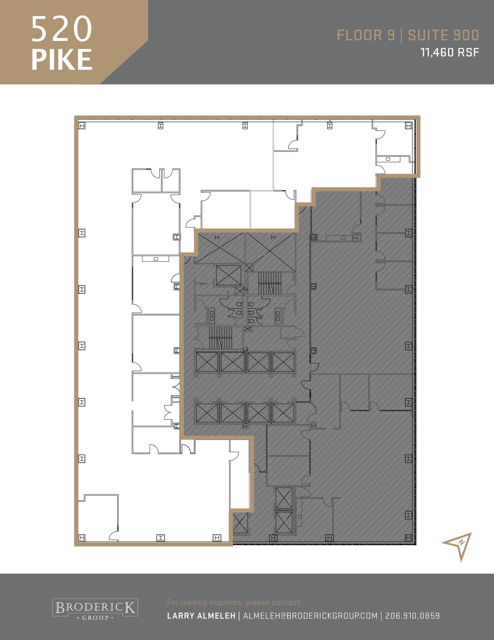 520 Pike St, Seattle, WA à louer Plan d’étage– Image 1 sur 1