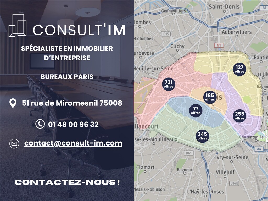 Bureau dans Paris à louer Photo de l’immeuble– Image 1 sur 3