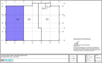 590-650 Industrial Ave, Ottawa, ON à louer Plan d’étage– Image 2 sur 15