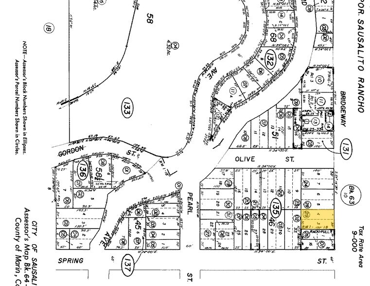 2009 Bridgeway, Sausalito, CA à louer - Plan cadastral – Image 2 sur 38
