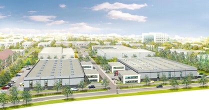 Gennevilliers, HDS - Vue aérienne vue de carte