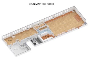 635 N Main St, Fremont, NE à louer Plan d’étage– Image 2 sur 11