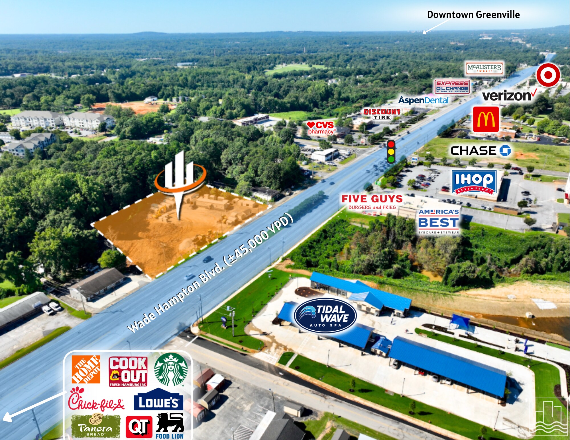 1455 W Wade Hampton Blvd, Greer, SC à vendre Photo de l’immeuble– Image 1 sur 4