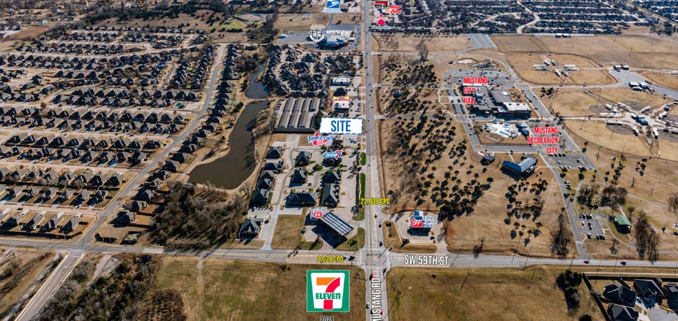 1300 N Mustang Rd, Mustang, OK à vendre - Aérien – Image 2 sur 3