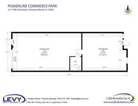 2101-2177 NW 22nd St, Pompano Beach, FL à louer Plan d’étage– Image 2 sur 7