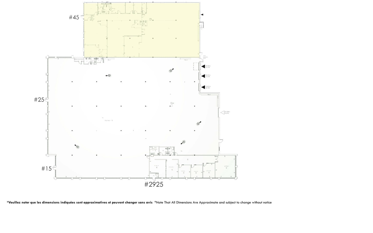 15-135 Blvd Montpellier, Montréal, QC à louer Plan d’étage– Image 1 sur 1