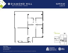 2490 W 26th Ave, Denver, CO à louer Plan d’étage– Image 1 sur 1