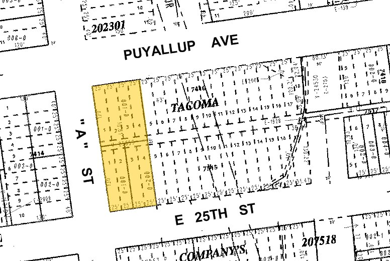 102 Puyallup Ave, Tacoma, WA à louer - Plan cadastral – Image 2 sur 9