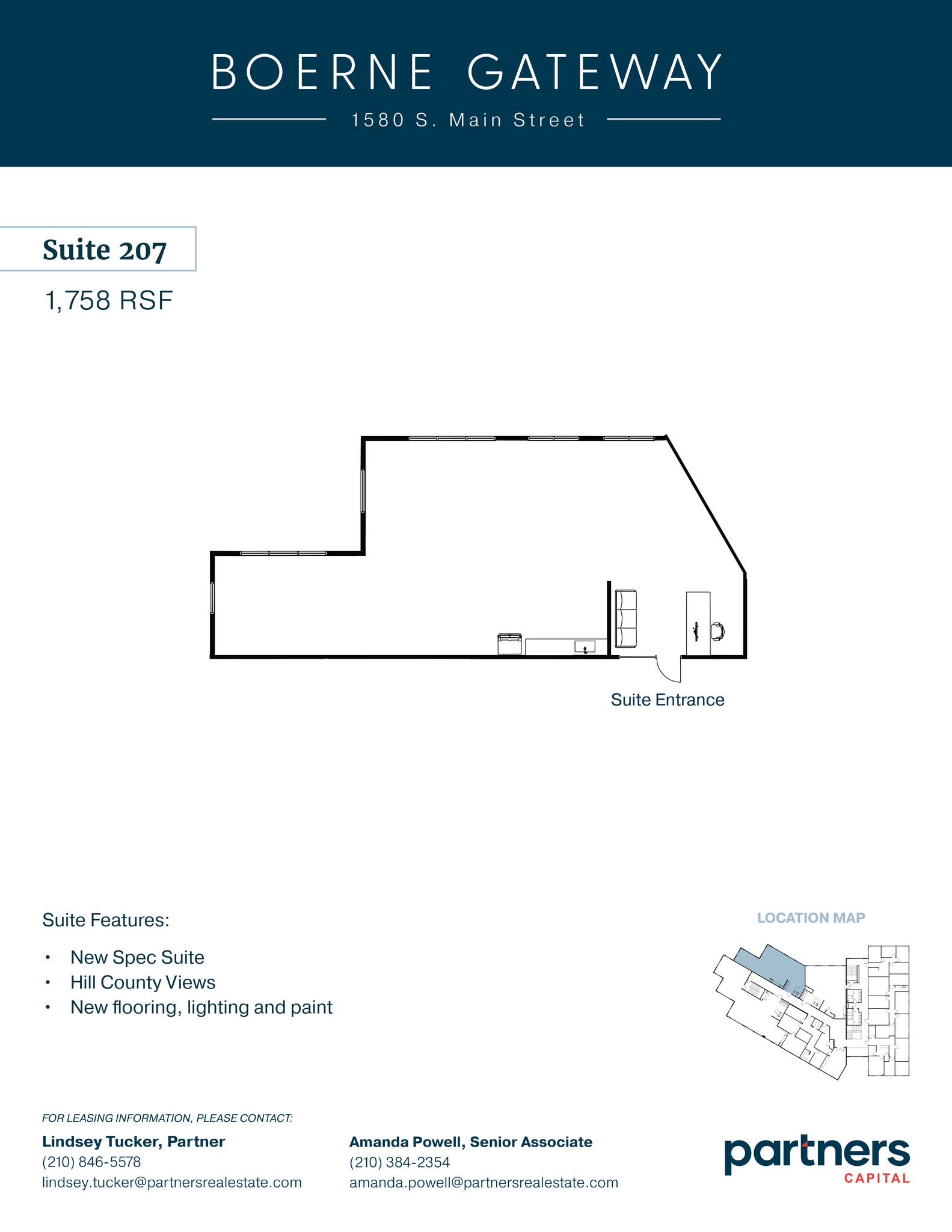 1580 S Main St, Boerne, TX à vendre Plan d’étage– Image 1 sur 1
