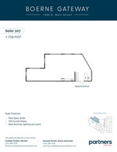 1580 S Main St, Boerne, TX à vendre Plan d’étage– Image 1 sur 1