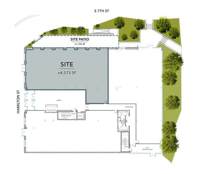 702 Hamilton St, Allentown, PA à louer - Plan de site – Image 3 sur 10