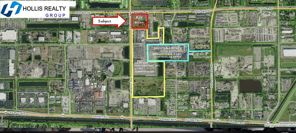 8530 Belvedere Rd, West Palm Beach, FL à louer - Aérien – Image 2 sur 11