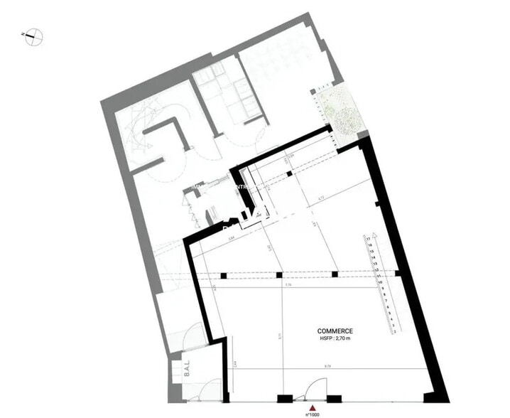 Bureau dans Paris à louer - Plan d’étage – Image 1 sur 2