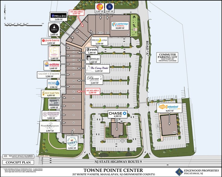 357-359 US Highway 9, Manalapan, NJ à louer - Plan de site – Image 2 sur 8