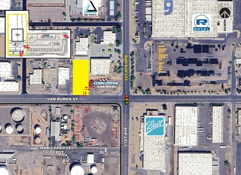 302 N 51st Ave, Phoenix, AZ à vendre - Aérien – Image 2 sur 11