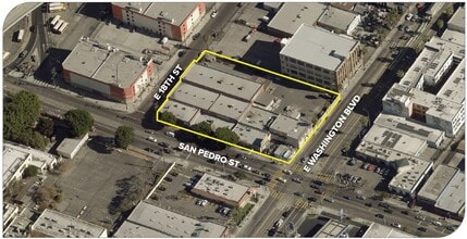 1806-1814 S San Pedro St, Los Angeles, CA - Vue aérienne  vue de carte