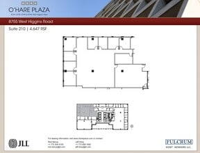 8725 W Higgins Rd, Chicago, IL à louer Plan d’étage– Image 1 sur 1