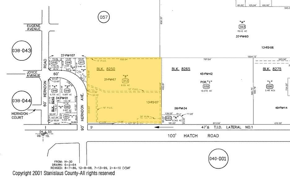 1351 E Hatch Rd, Modesto, CA à vendre - Plan cadastral – Image 2 sur 26