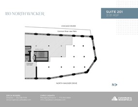 180 N Wacker Dr, Chicago, IL à louer Plan d’étage– Image 1 sur 5