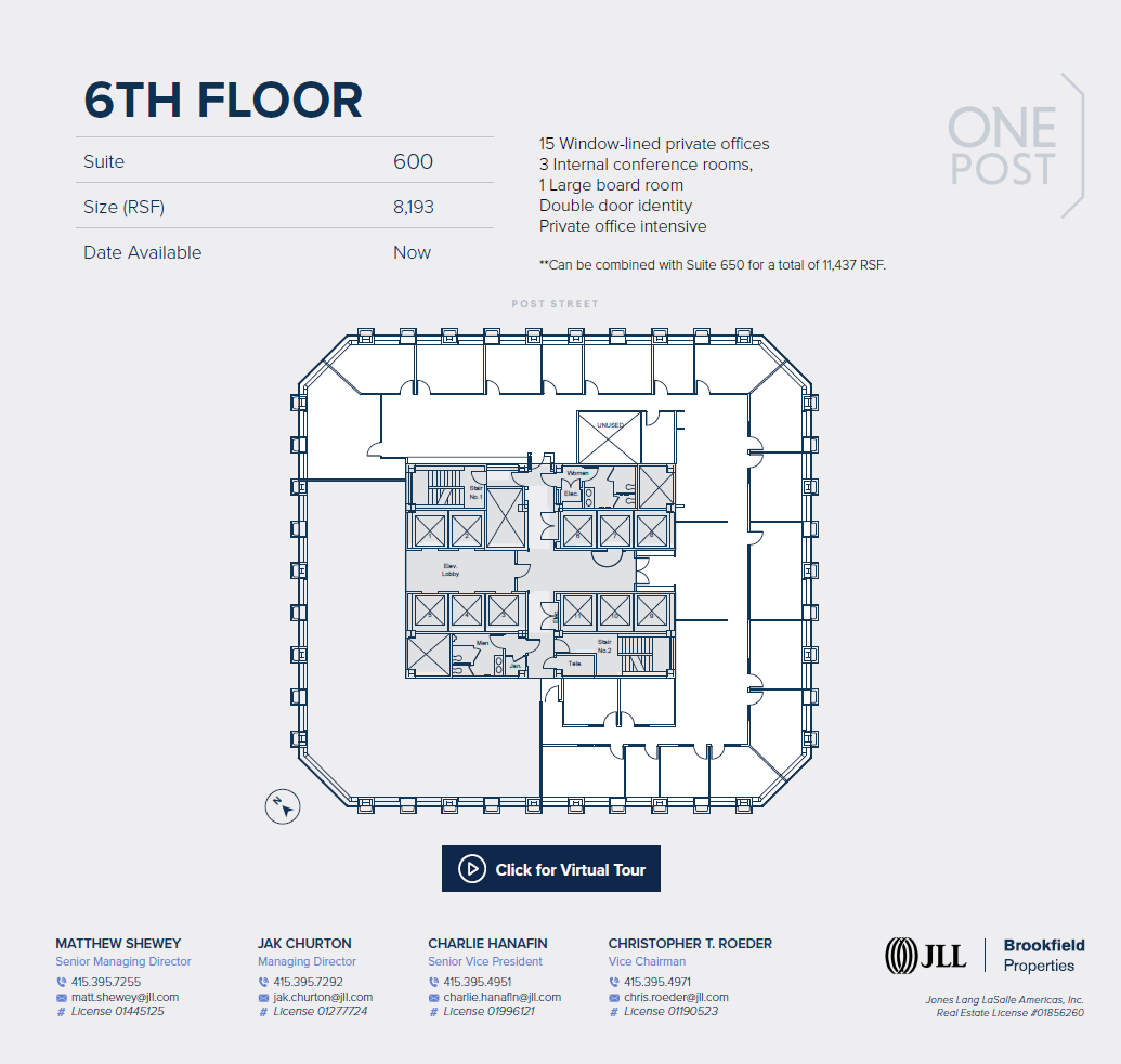 1 Post St, San Francisco, CA à louer Photo intérieure– Image 1 sur 6