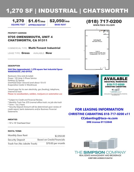9705 Owensmouth Ave, Chatsworth, CA à louer - Photo de l’immeuble – Image 3 sur 3