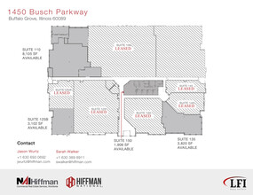 1450 Busch Pky, Buffalo Grove, IL à louer Plan d’étage– Image 2 sur 2