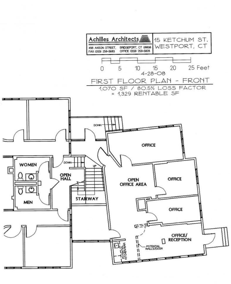 15 Ketchum St, Westport, CT à louer Plan d’étage– Image 1 sur 8