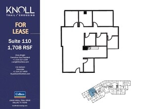 15400 Knoll Trail Dr, Dallas, TX à louer Plan d’étage– Image 1 sur 1