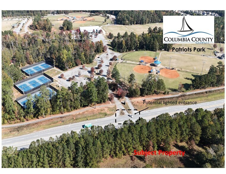 5434 Columbia Road, Grovetown, GA à vendre - Aérien – Image 2 sur 9