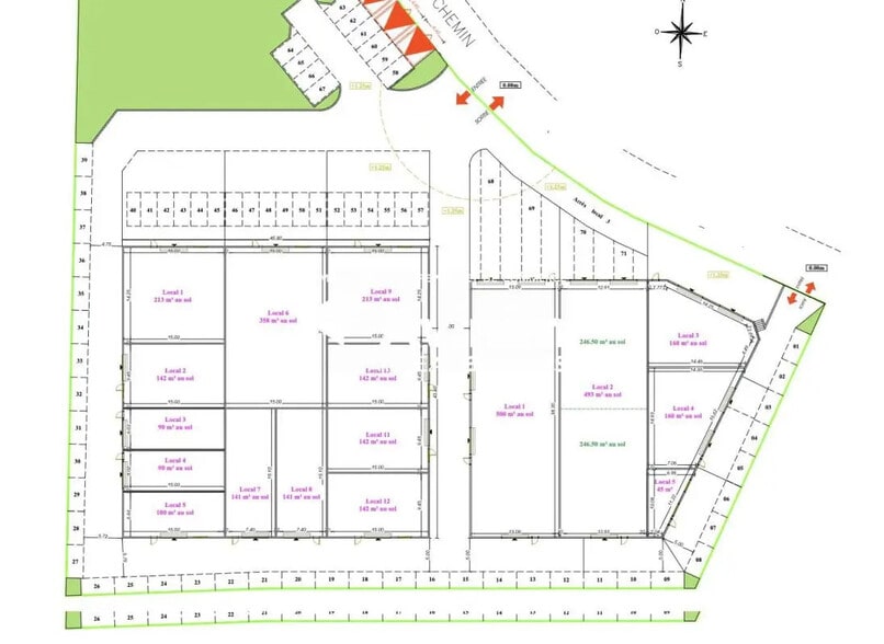 Local d'activités dans Montauroux à vendre - Plan de site – Image 2 sur 2