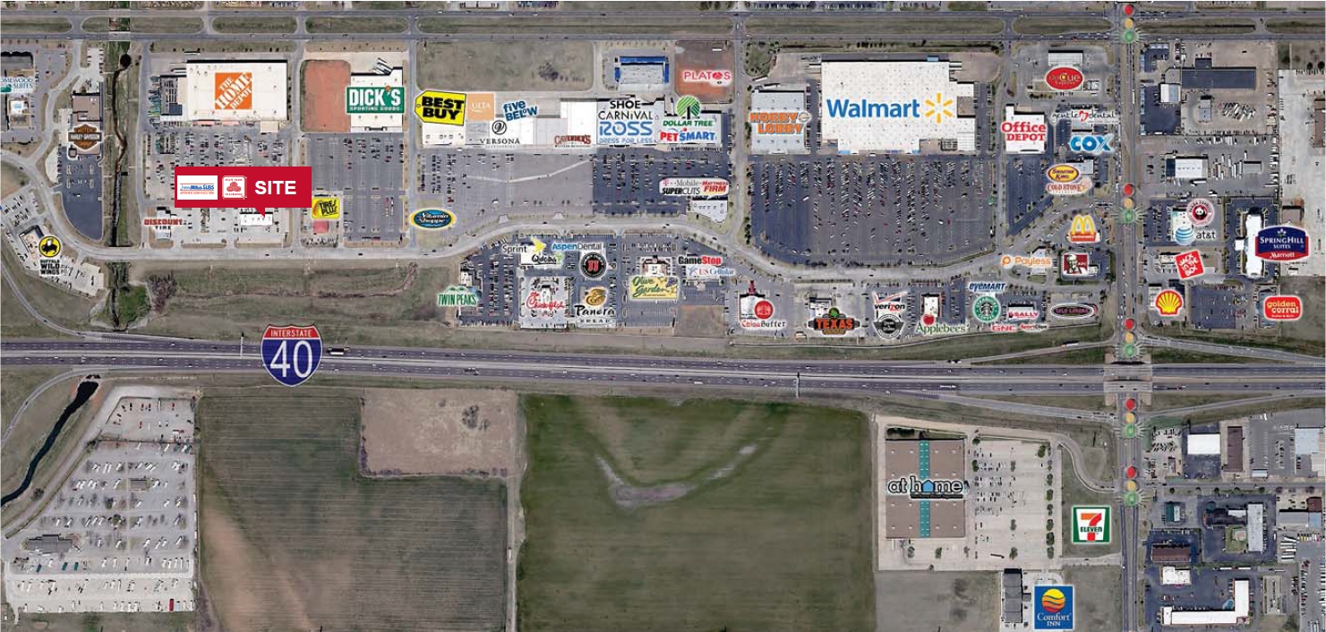 I-40 & Rockwell Ave, Oklahoma City, OK à louer Aérien– Image 1 sur 2
