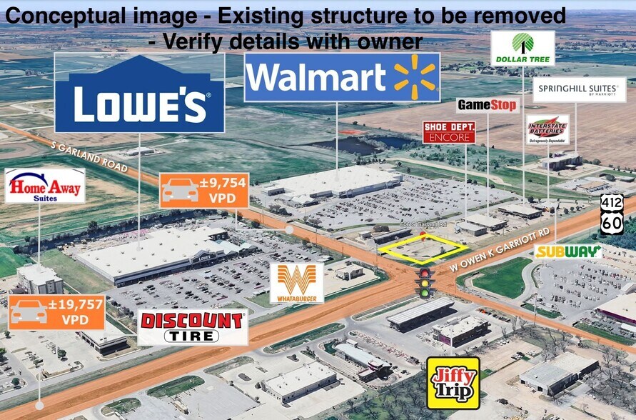 606 S Garland Rd, Enid, OK à louer - Photo de l’immeuble – Image 2 sur 12