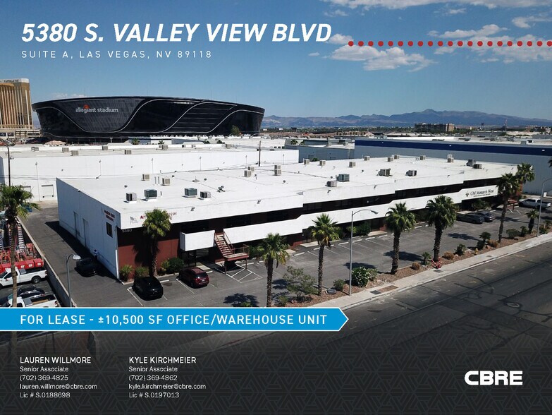 5380 S Valley View Blvd, Las Vegas, NV à louer - Aérien – Image 1 sur 5