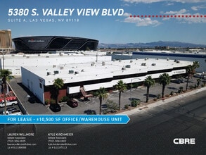 5380 S Valley View Blvd, Las Vegas, NV - Vue aérienne vue de carte - Image1