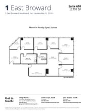 1 E Broward Blvd, Fort Lauderdale, FL à louer Plan d’étage– Image 1 sur 1