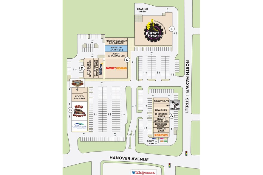 1300-1320 Hanover Ave, Allentown, PA à louer - Plan de site – Image 2 sur 12